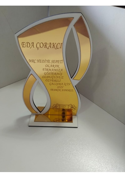 Resmi Kurum Hediyelik Plaket Şık Hediye Arıyanlara Kişiye Özel Altın