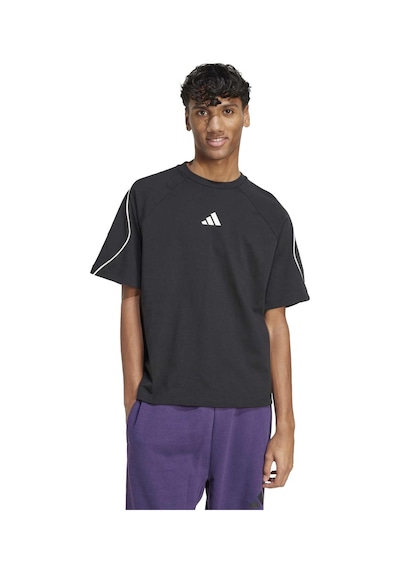 Black/owhıte Adidas Erkek Günlük T-shirt M Stadium Tee Jn1824 Siyah