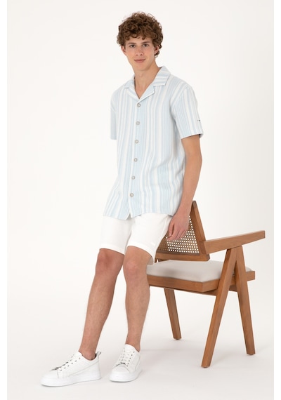 U.s. Polo Assn. Erkek Açık Mavi Gömlek Örme 50306895-vr003 Acık Mavı