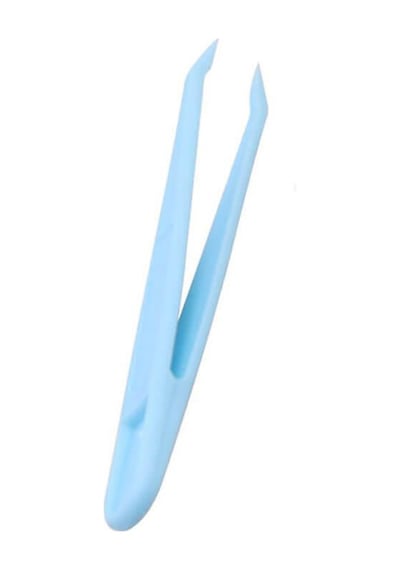 Koodmax Hassas Elektronik Ve El Sanatları Tamir Cımbızı Sert Plastik 8cm Düz Cımbız Mavi