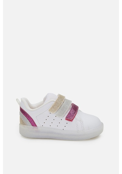 Vicco Sun Işıklı Kız Bebek Beyaz/fuşya Sneaker Beyaz - Fuşya
