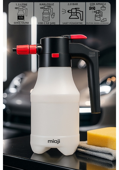 Mioji Mio Spr1 Otomatik 1.5l Yüksek Basınçlı Araç Yıkama Köpük Püskürtme Pompası 1 Adet