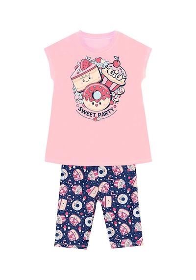 Denokids Mshb&g Sweet Party Kız Çocuk Tunik Tayt Takım Çok Renkli