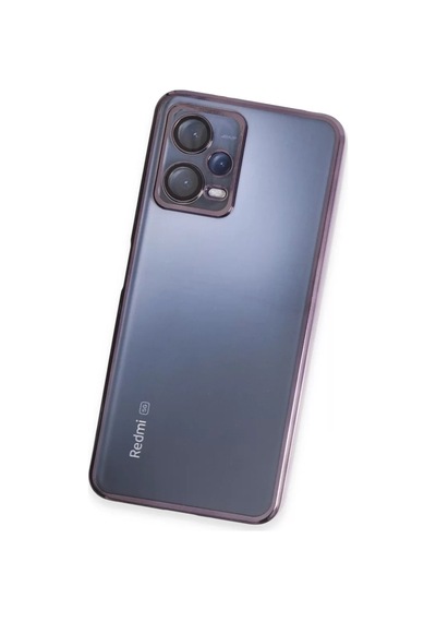 Newface Xiaomi Redmi Note 12 5g Kılıf Razer Lensli Silikon - Mor