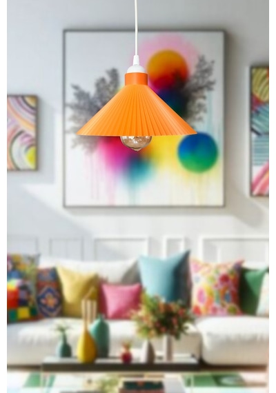 Salon Avize,mutfak Avize,14 Farklı Renk Yatak Odası Avize,pinterest Avize, Bohem Avize E27 Duy Turuncu
