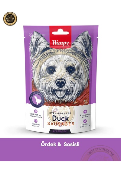 Wanpy Ördek Etli Sosis 100 Gram Köpek Ödülü