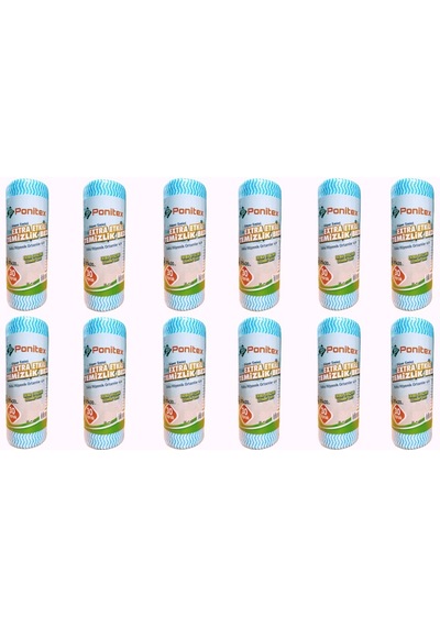 Ponitex 4430 Süper Emici Perforeli Pratik Hassas Temizlik Bezi 12'li 25 x 30 CM
