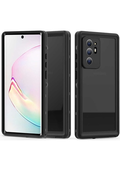 Galaxy   Uyumlu  Note 20 Ultra Kılıf 1-1 Su Geçirmez Kılıf - Siyah Siyah