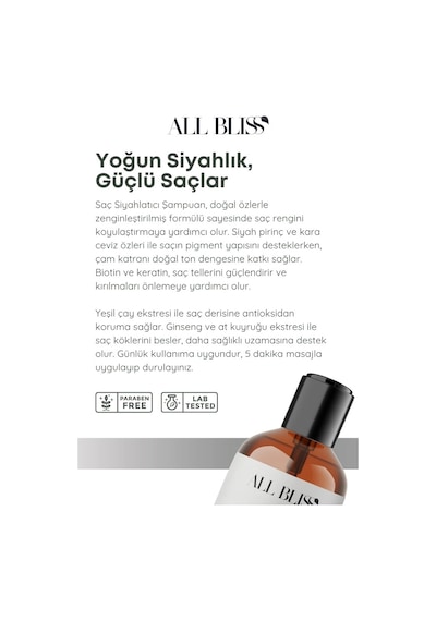 All Bliss Bitkisel Siyahlatıcı Şampuan 400 ML