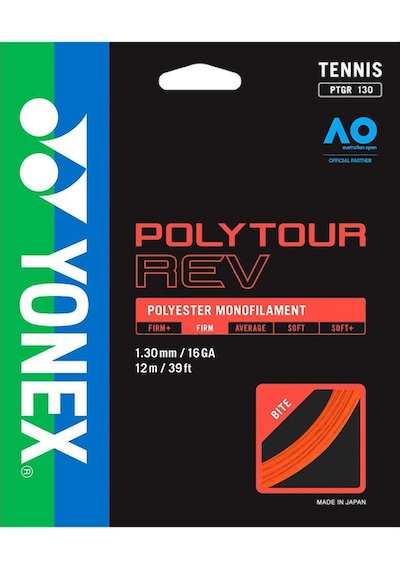 Yonex Poly Tour Rev 1.25 12 M Turuncu Tenis Kordajı