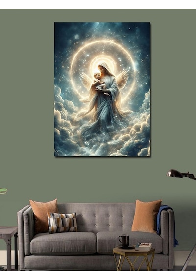 Kanvas Tablo Melek Ve Çocuğu 50cmx70cm
