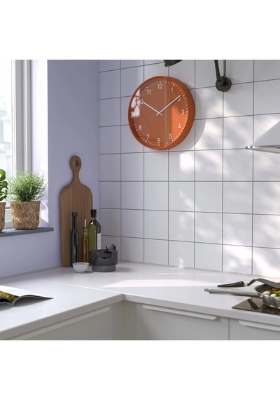 Ikea Bondıs Duvar Saati 38 X 6 Cm Turuncu