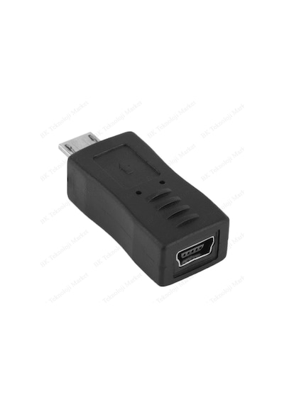 Micro Usb Erkek To Mini Usb Dişi Veri Şarj Çevirici Adaptör