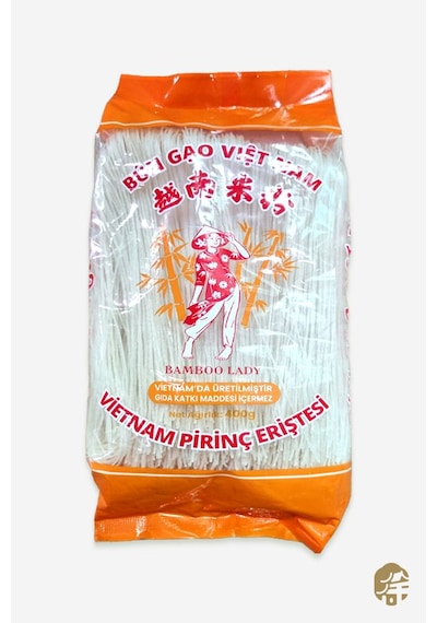Bamboo Lady Vietnam Pirinç Eriştesi 0.8 MM Vietnamese Rice Noodle 400 G