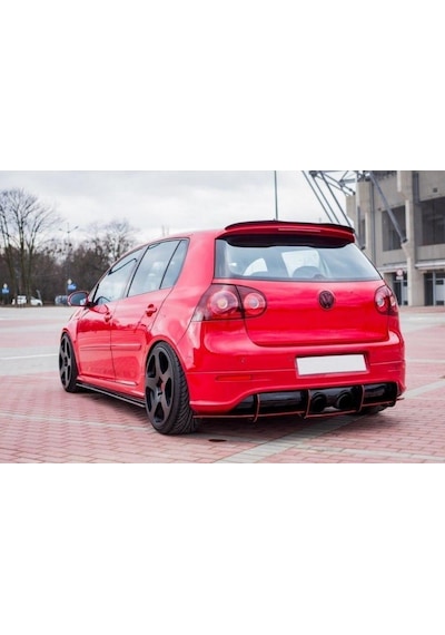 Volkswagen Golf 5 R32 Arka Tampon Splitteri Parlak Siyah