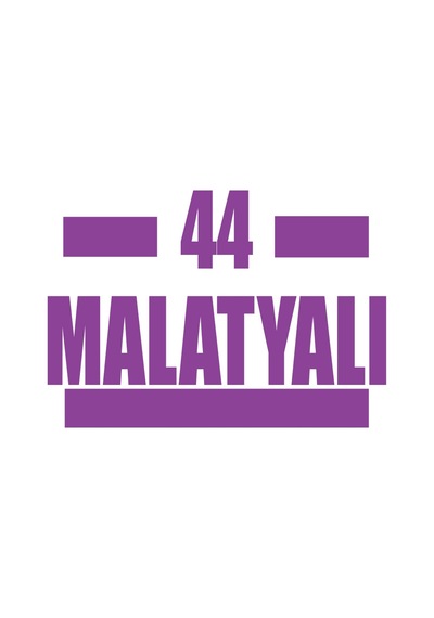 44 Malatyalı Araba Sticker 17x17 Cm Mor