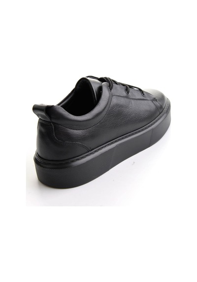 Bambi Siyah Napa Hakiki Deri Erkek Sneaker E01803413343