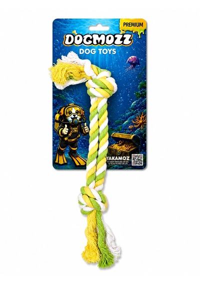 Dogmozz Premium 2 Düğümlü 2'li Köpek Isırma İpi 25 Cm