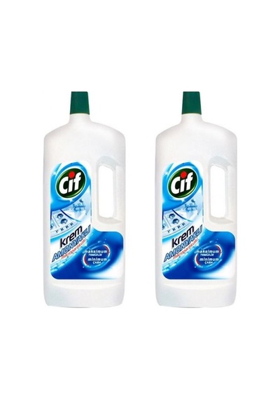 Cif Krem Yüzey Temizleyici Amonyaklı 2 x 1500 ML
