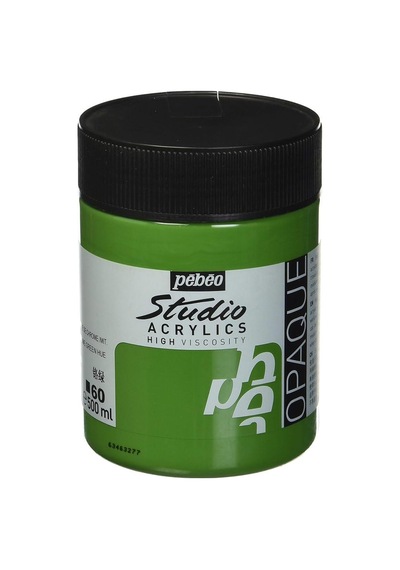 Pebeo Studio Yüksek Viskoziteli Akrilik Boya 500 Ml Chrome Green Hue 60 Diğer Renkler