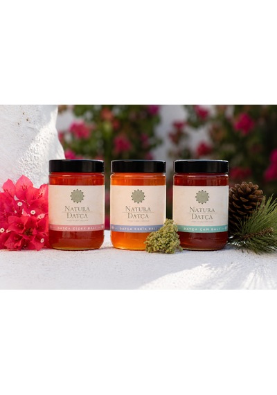 Natura Datça Çam, Çiçek Ve Kekik Balı 3'lü Set 3 X 500 G