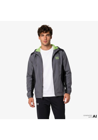 Under Armour Tech Sport Woven Erkek Gri Antrenman Ceket 6011267