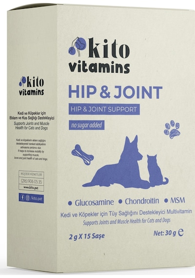 Kito Hip & Joint Kedi Köpek  ve Kas  15 x 2 G
