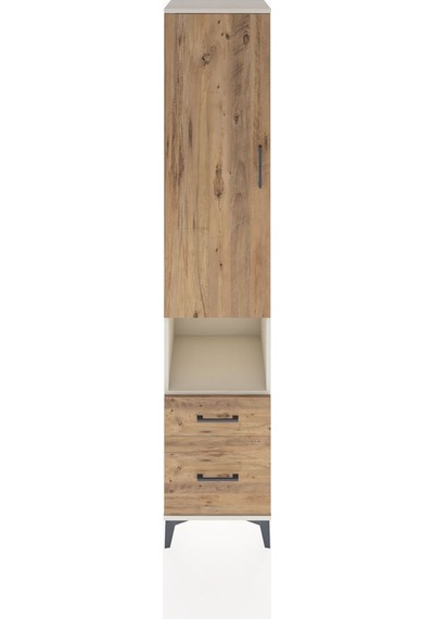 Hyperion Dolap 3 Raflı 2 Çekmeceli Tek Askılı 44x44x221 Aytaşı-çam Aytası