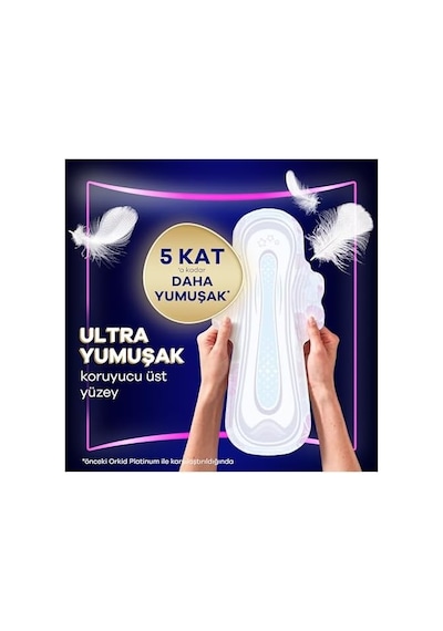 Platinum Hijyenik Ped Gece Ekstra Plus Boy 5 Süper Ekonomik Paket 14 Adet Ped