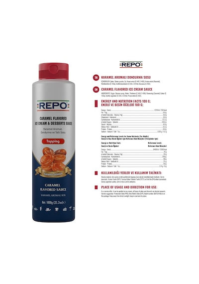 Repo Topping Karamelli Dondurma ve Tatlı Sosu 1 KG