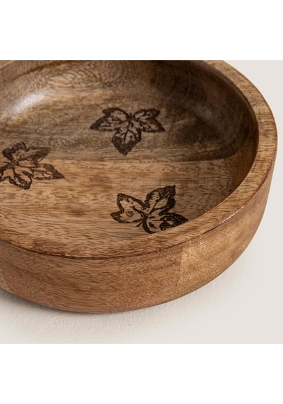 Fia Ahşap Sunum Kasesi 15x15x4cm Natural Naturel