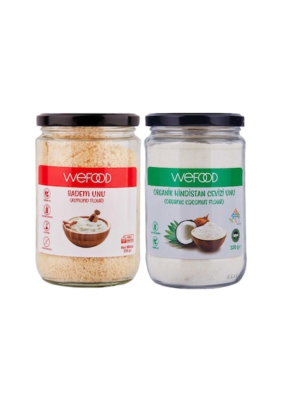 Glutensiz Badem Unu 250 Gr + Organik Hindistan Cevizi Unu 320 Gr