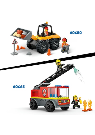 LEGO® City Römorklu Kırmızı Çiftlik Traktörü ve Koyun 60461 - 4 Yaş ve Üzeri Çocuklar için Yaratıcı Oyuncak Yapım Seti (116 Parça)