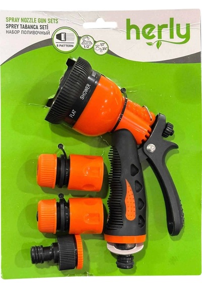 Herly Hl1202 Sulama Sprey Tabanca Seti 8 Fonksiyonlu