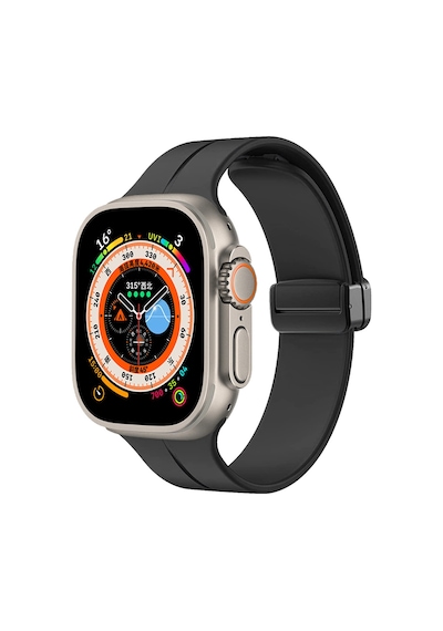 Watch Ultra 49mm Uyumlu Krd-84 Uyumlu Ogaa Kordon-siyah