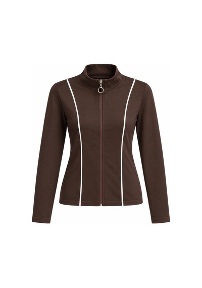 Nazzain Biye Detay Dar Kesim Sweatshirt Kahverengi