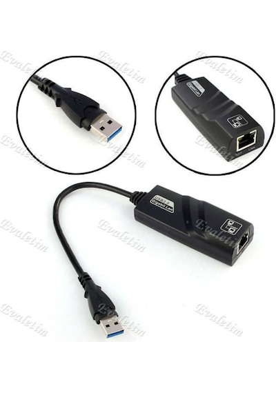 Usb 3.0 To Ethernet 4939P 1000Mbps Gigabit Ag Adaptoru Laptop Pc