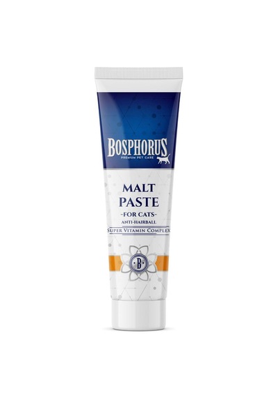 Bosphorus Kediler İçin Hairball Tüy Yumağı Oluşumu Malt Macun 100 G