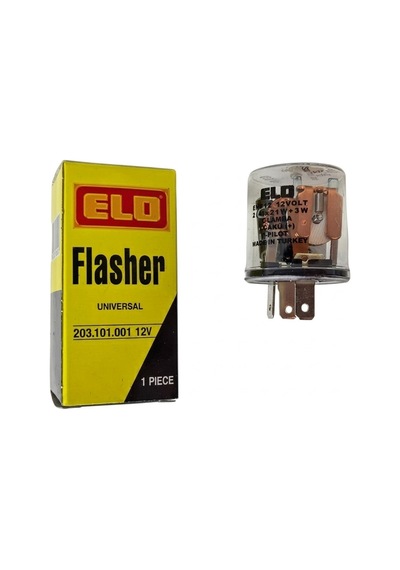 Elektromekanik Sinyal Flaşörü İkazsız Şeffaf 12v 3 Fişli 203.101.001