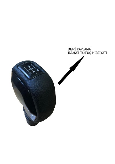 Fiat Linea Punto Deri Kaplama Siyah Spor Vites Topuzu Ve Körügü 537534115