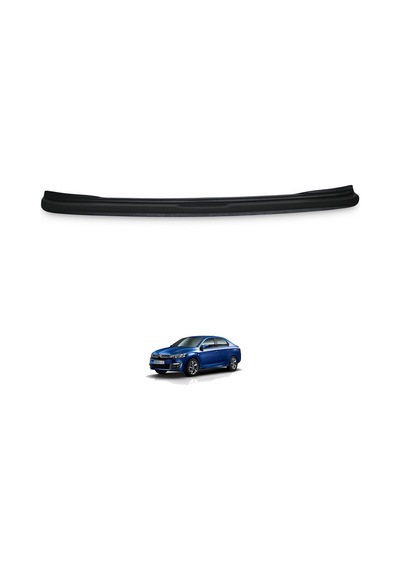 Citroen C-elysee Arka Tampon Eşiği - Piano Siyah Sd 2012+