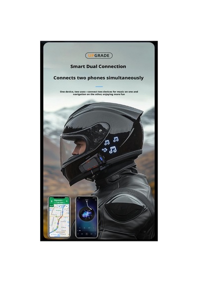 Universal Çoklu Bağlantı Intercom Motosiklet Kask Kulaklığı Bluetooth 6.0 Fm Radyolu Kulaklık 520 Mt