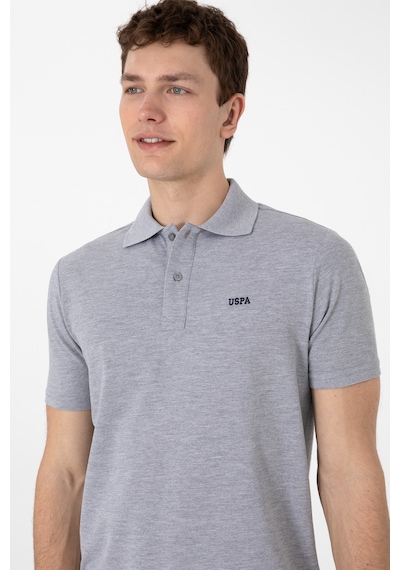 U.S. Polo Assn. Erkek Regular Fit Polo Yaka Gri Melanj Basic Tişört 50306007-VR086 U.S. Polo Assn. Erkek Regular Fit Polo Yaka Gri Melanj Basic Tişört 50306007-VR086