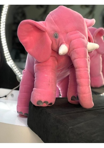Pembe Peluş Fil Büyük Boy Yumuşak Uyku Oyun Arkadaşım 60 Cm 1. Sınıf Kalite Genel