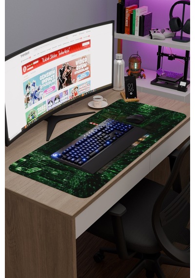 Matrix 2 V2 90x40 Xxl Gaming Kauçuk Kaymaz Taban Mouse Pad Fare Altlığı