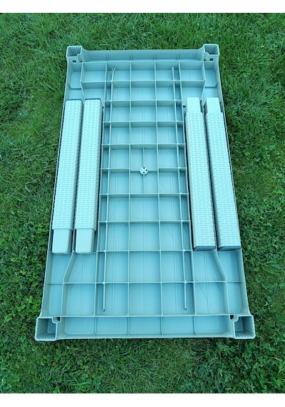 Evko Mobilya Rattan 80x140 Masa, Plastik Masa, Bahçe Balkon Teras Masası, Kare Masa, Dış Mekan Masası Cappuccino