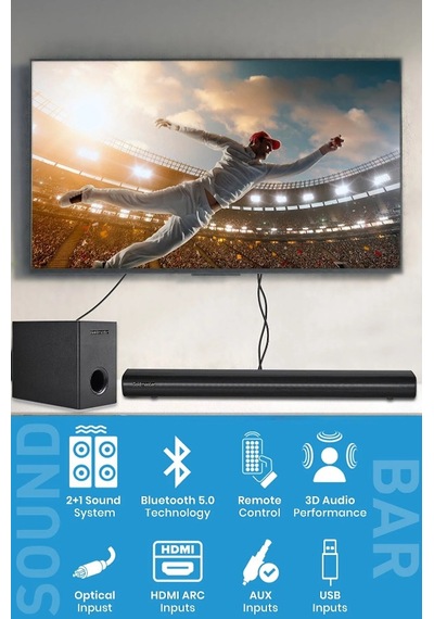 Goldmaster Sw-910 Bt Soundbar Kablolu Woofer 261535 Siyah