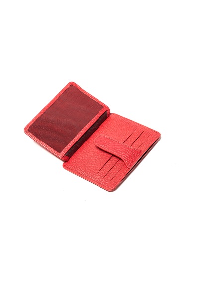 Kırmızı Cüzdan & Kartlık Unisex 539 Grande Deri Cüzdan Kartlık