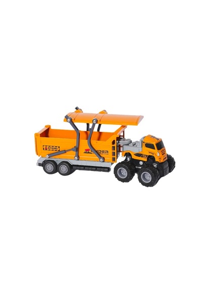 4x4 Sürtmeli Çöp Kamyonu Oyuncak 27 Cm Açılabilir Kasalı Metal Gövdeli