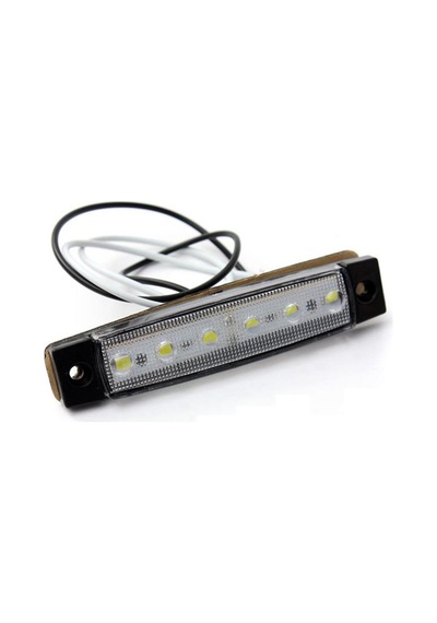 30 Adet Yan İşaret Lambası 6 Ledli Beyaz 24 Volt